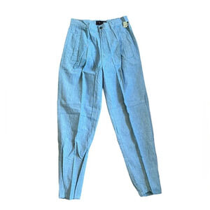 Vintage Deadstock Blue Trousers High-Waist